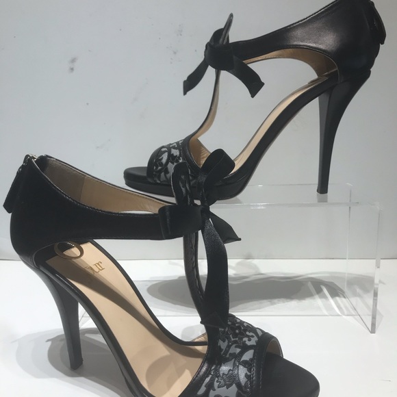 O Jour black HH t-strap sandal with platform - Picture 2 of 4